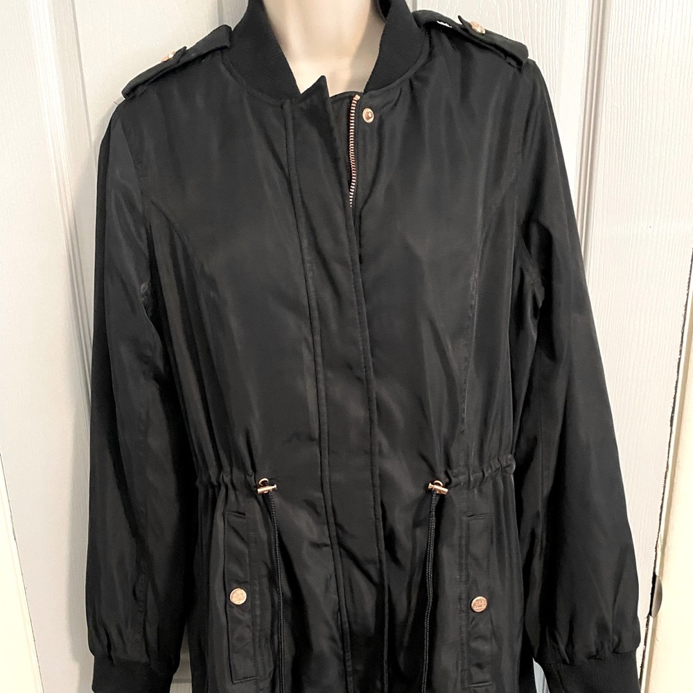 Steve Madden Womens Bomber Jacket Black Size Medium, New with tags